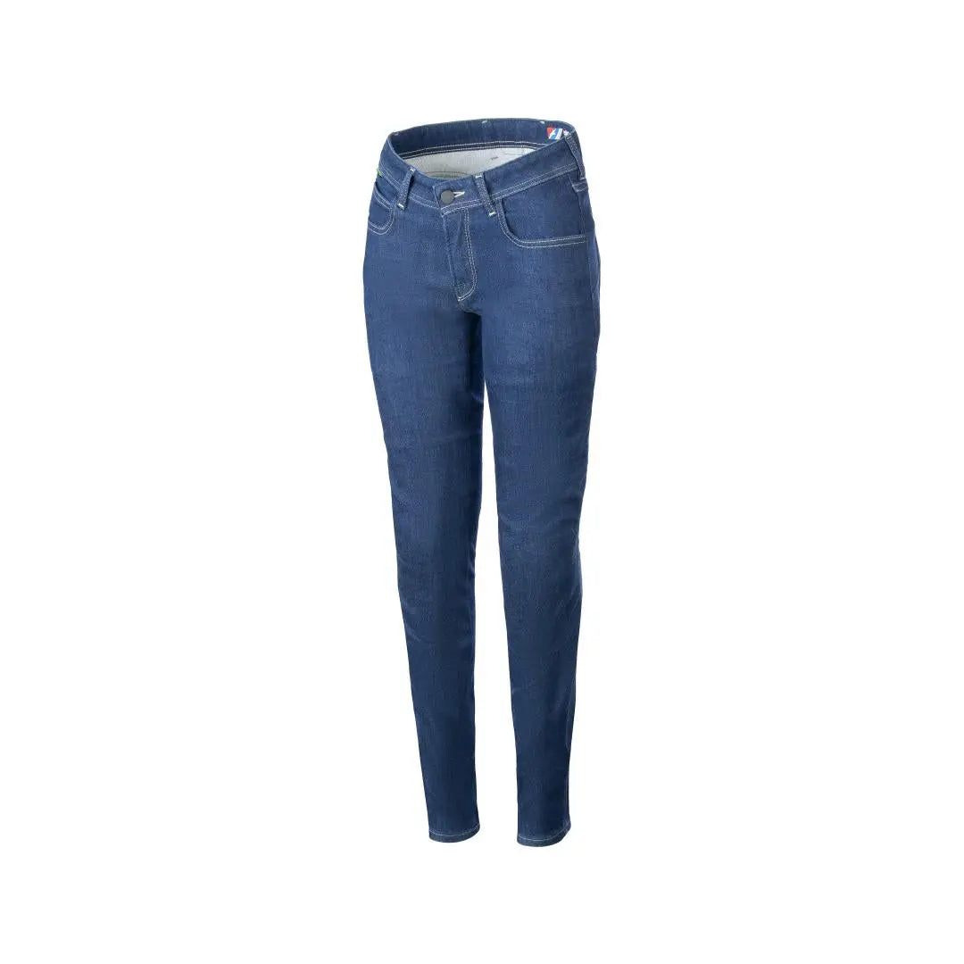 Alpinestars Daisy V3 Ladies Riding Denim Jeans Rinse Blue - FREE UK Shipping, FREE 365 Day Returns | Moto Central