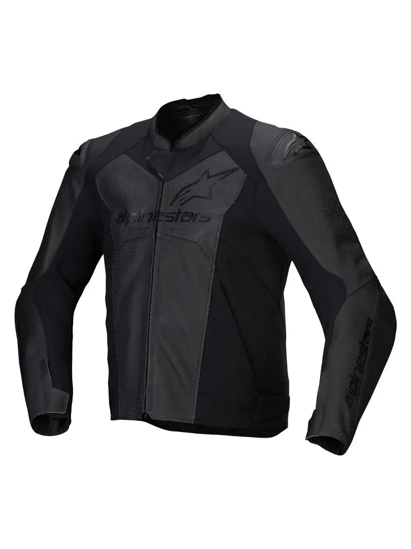 Alpinestars Faster V3 Airflow Leather Jacket Black / Black - FREE UK Shipping, FREE 365 Day Returns | Moto Central