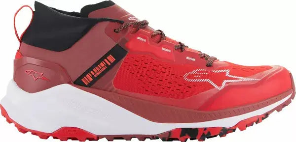 Alpinestars Meta XR V2 Shoes Bright Red / Dark Red / White - FREE UK Shipping, FREE 365 Day Returns | Moto Central