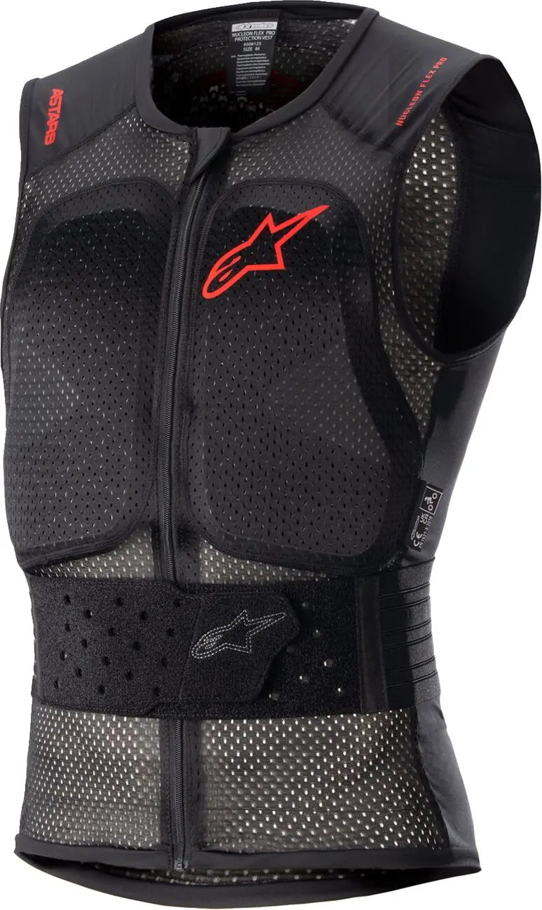 Alpinestars Nucleon Flex Pro Protection Vest Black / Red - FREE UK Shipping, FREE 365 Day Returns | Moto Central