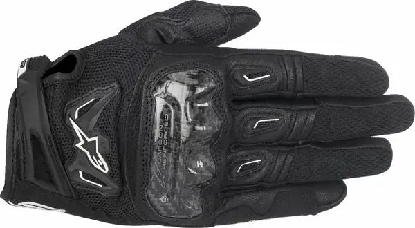 Alpinestars SMX-2 Air Carbon V2 Leather Gloves Black - FREE UK Shipping, FREE 365 Day Returns | Moto Central