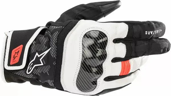 Alpinestars SMX Z Drystar gloves Black / Fluo Red / White - FREE UK Shipping, FREE 365 Day Returns | Moto Central