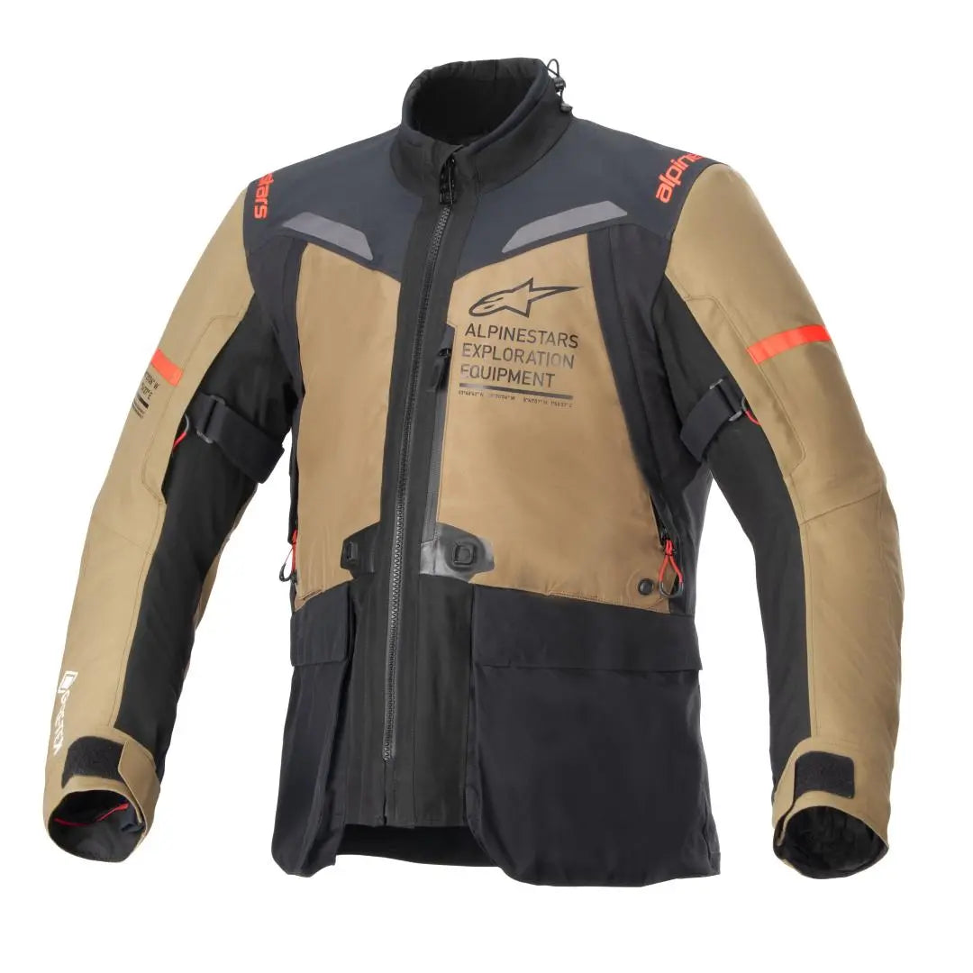 Alpinestars ST-7 2L Gore-Tex Jacket Gobi Brown / Black - FREE UK Shipping, FREE 365 Day Returns | Moto Central