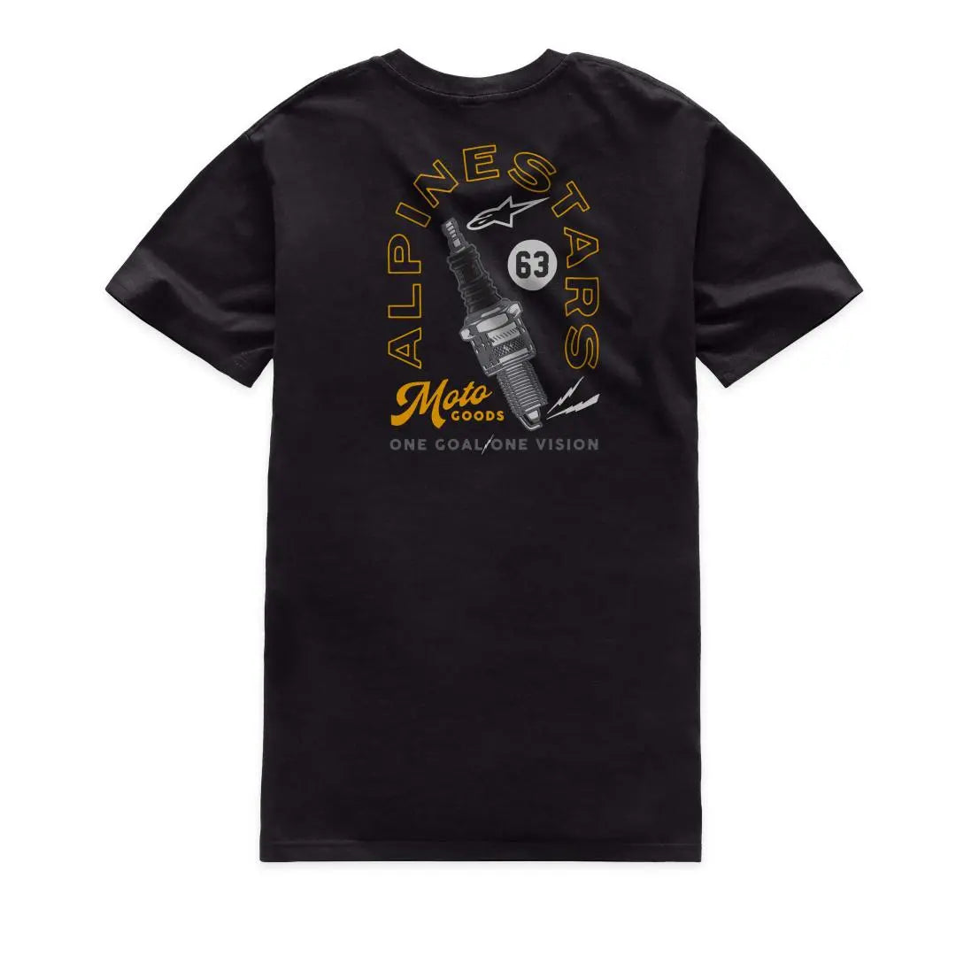 Alpinestars Sparky CSF Tee Black - FREE UK Shipping, FREE 365 Day Returns | Moto Central