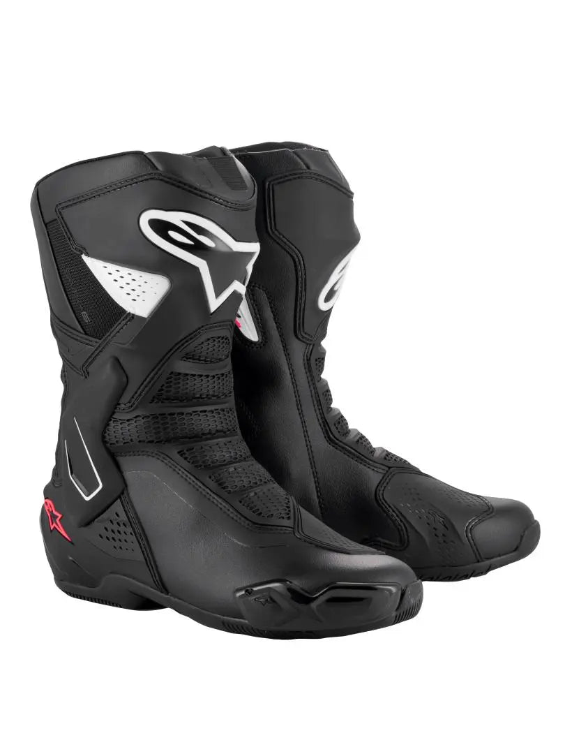 Alpinestars Stella SMX-6 V3 Boots Black / White / Diva Pink - FREE UK Shipping, FREE 365 Day Returns | Moto Central