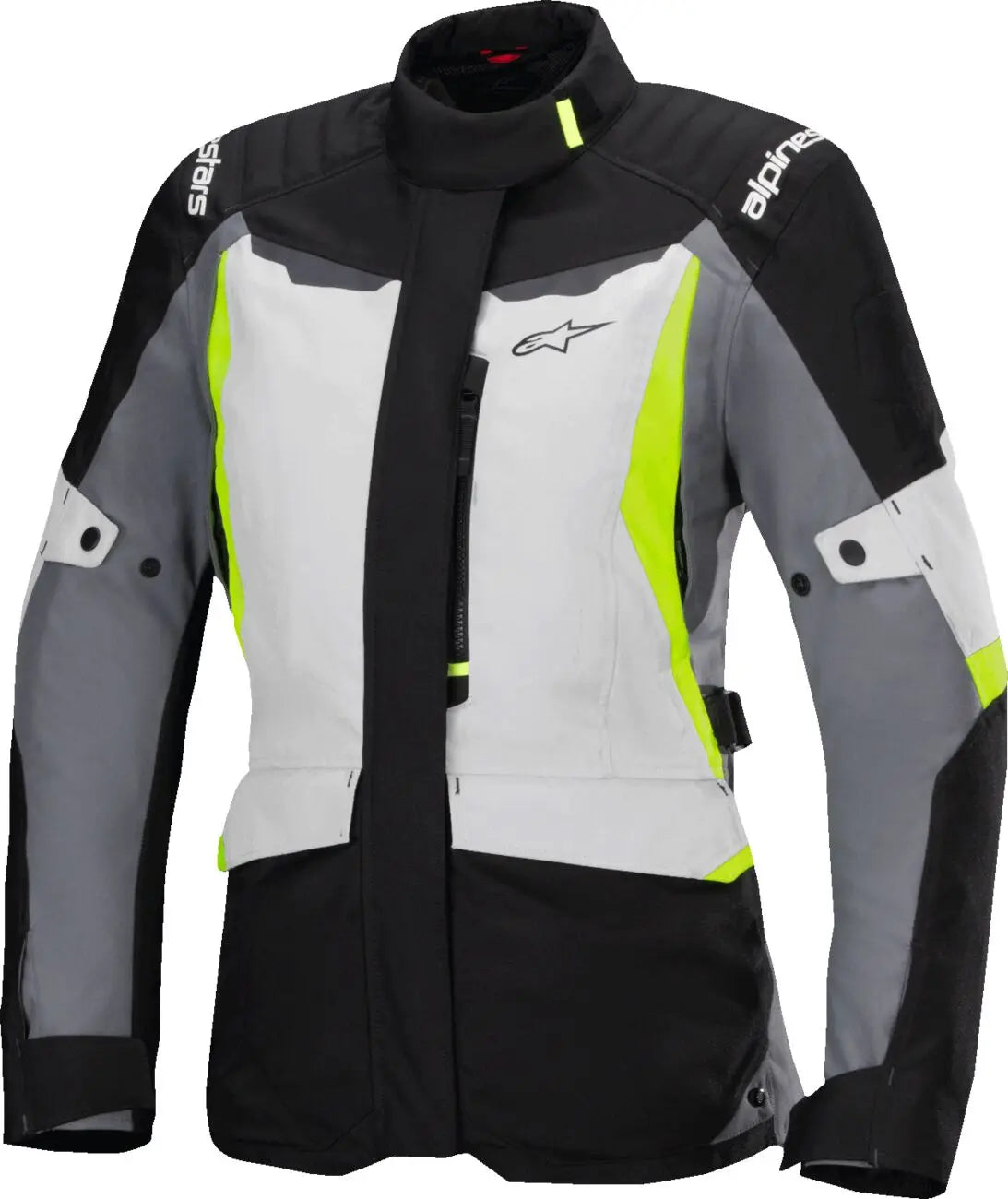 Alpinestars Stella ST-1 Waterproof Ladies Textile Jacket Black / Fluo Yellow / Grey - FREE UK Shipping, FREE 365 Day Returns | Moto Central