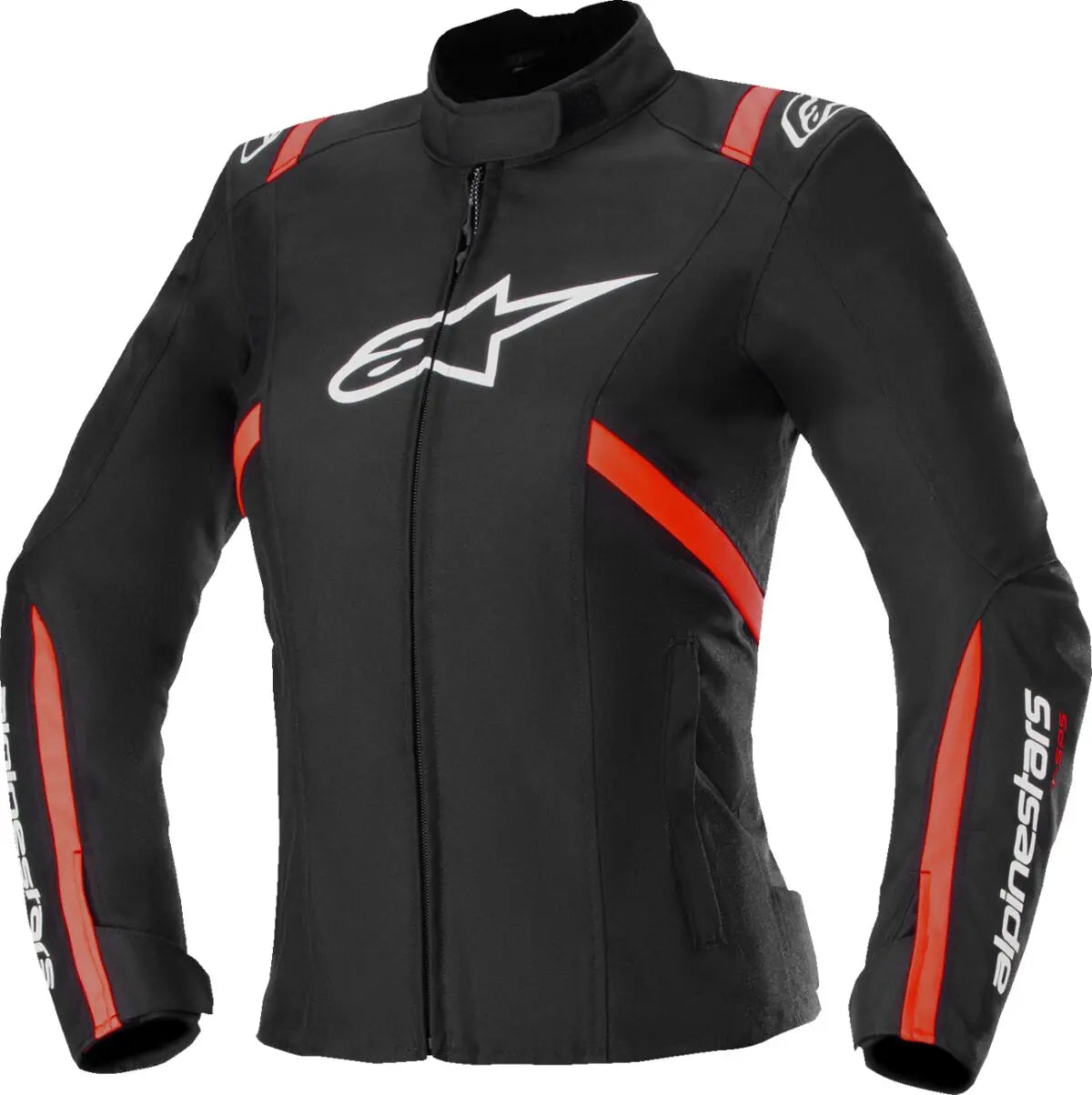 Alpinestars Stella T-SPS V2 WP Leather Jacket Black / Red Fluo / White - FREE UK Shipping, FREE 365 Day Returns | Moto Central