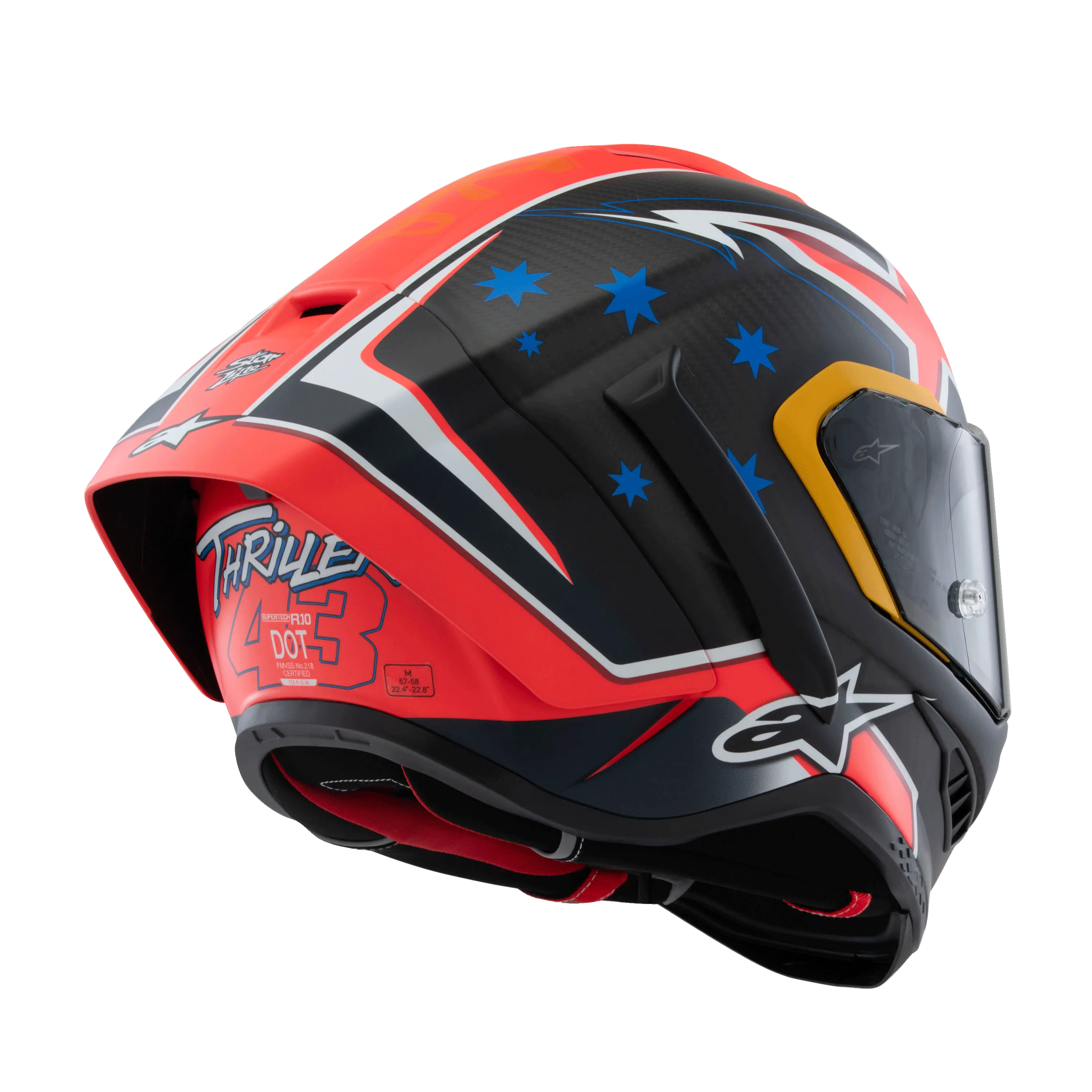 Alpinestars Supertech R10 Jack Miller Carbon / Matt Red FREE UK Delivery, FREE 365 Day Returns | Moto Central