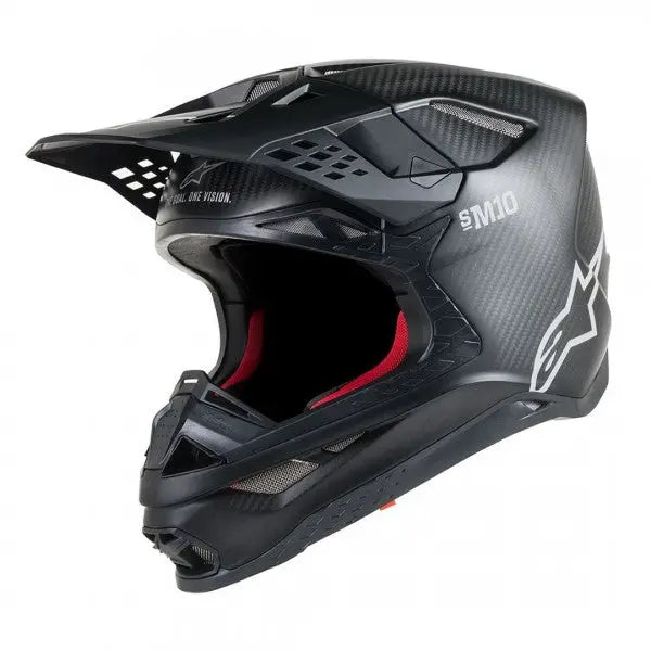 Alpinestars Supertech S-M10 Solid ECE Matt Black Carbon  - FREE UK Shipping, FREE 365 Day Returns | Moto Central