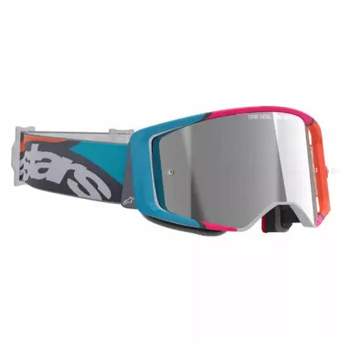 Alpinestars Supertech Stream Goggles Grey / Multi / Mirror Silver - FREE UK Shipping, FREE 365 Day Returns | Moto Central