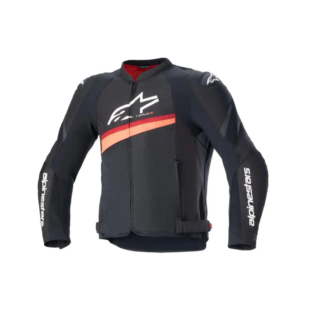 Alpinestars T-GP Plus R V4 Airflow Textile Jacket Black / Fluo Red - FREE UK Shipping, FREE 365 Day Returns | Moto Central