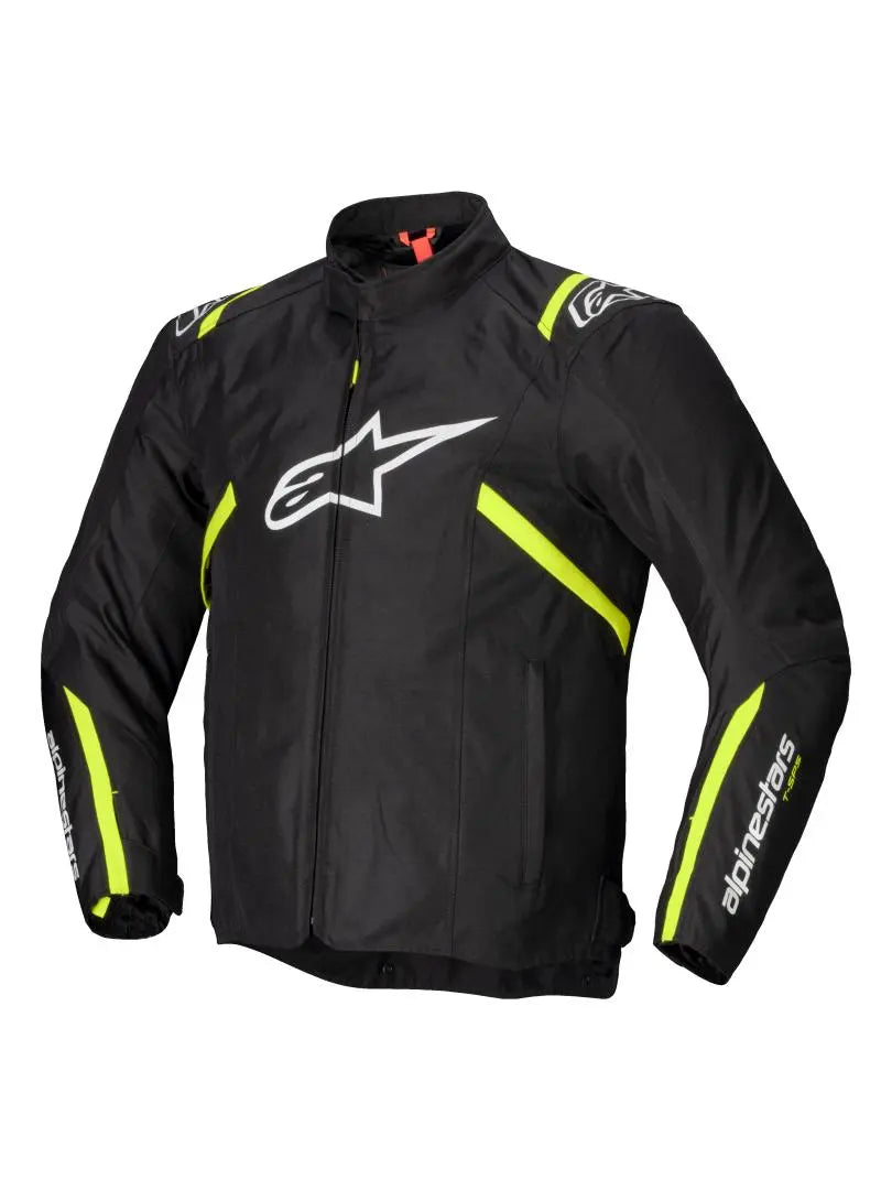 Alpinestars T-SPS V2 Waterproof Textile Jacket Black / White / Fluo Yellow - FREE UK Shipping, FREE 365 Day Returns | Moto Central