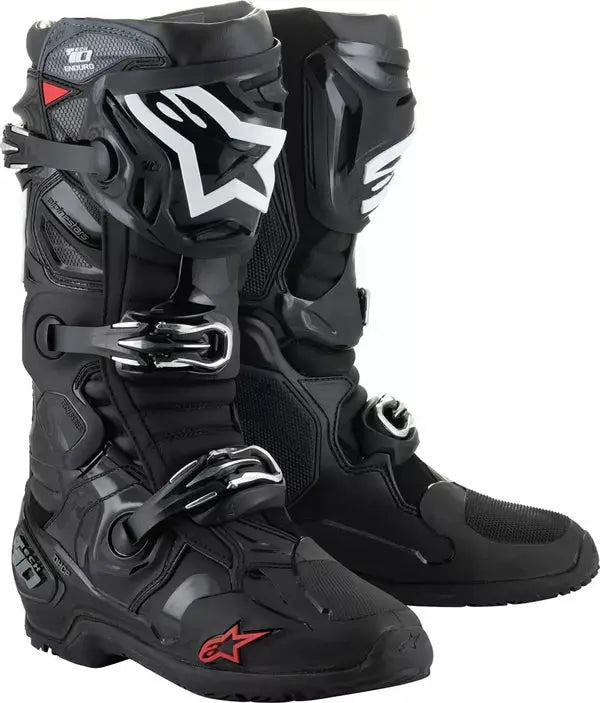 Alpinestars Tech 10 Enduro Boots Black - FREE UK Shipping, FREE 365 Day Returns | Moto Central