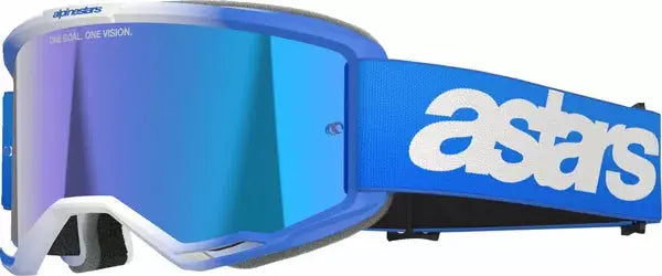 Alpinestars Vision 5 Blaze Goggles Blue / Mirror Blue - FREE UK Shipping, FREE 365 Day Returns | Moto Central