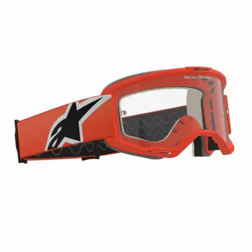 Alpinestars Vision 5 Corp Goggles Orange / Clear - FREE UK Shipping, FREE 365 Day Returns | Moto Central