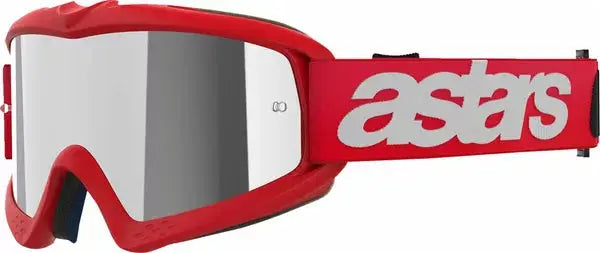 Alpinestars Vision Blaze Youth Goggles Red / Mirror Silver - FREE UK Shipping, FREE 365 Day Returns | Moto Central