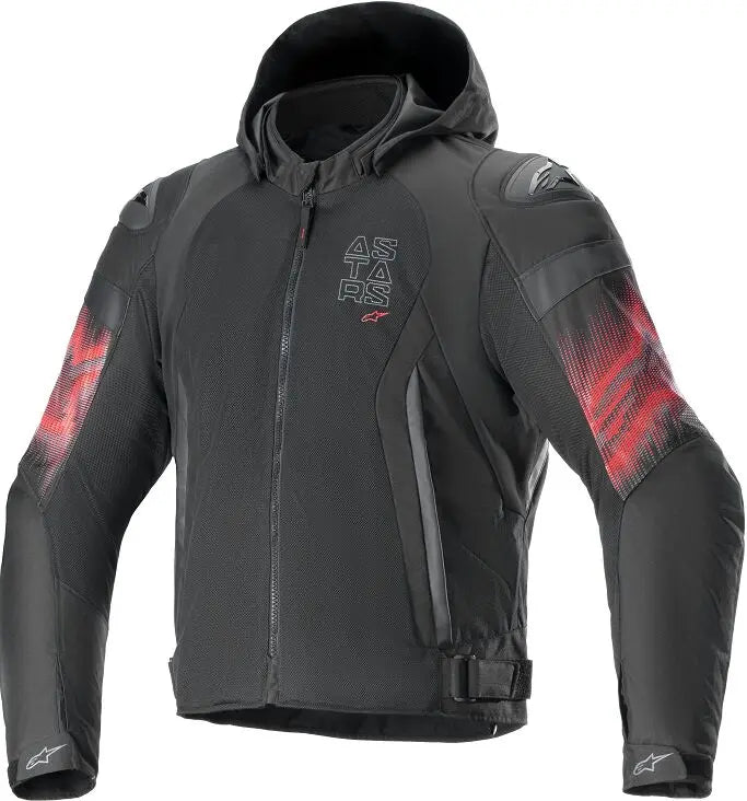 Alpinestars Zaca Air Venom Textile Jacket Black / Red - FREE UK Shipping, FREE 365 Day Returns | Moto Central