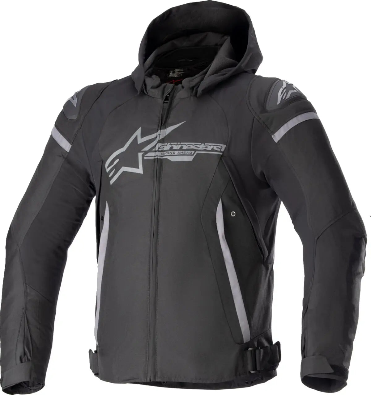 Alpinestars Zaca Waterproof Textile Jacket Black / Grey - FREE UK Shipping, FREE 365 Day Returns | Moto Central