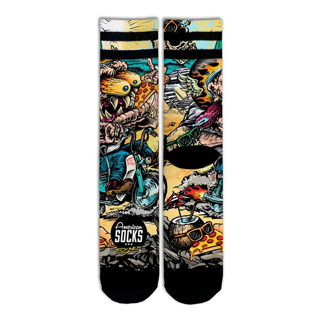 American Socks Bike Monster Signature Socks  - FREE UK Shipping, FREE 365 Day Returns | Moto Central