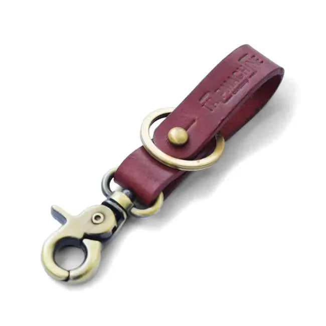 Trip Machine Key Fob Cherry Red / Anitque Gold  - FREE UK Shipping, FREE 365 Day Returns | Moto Central