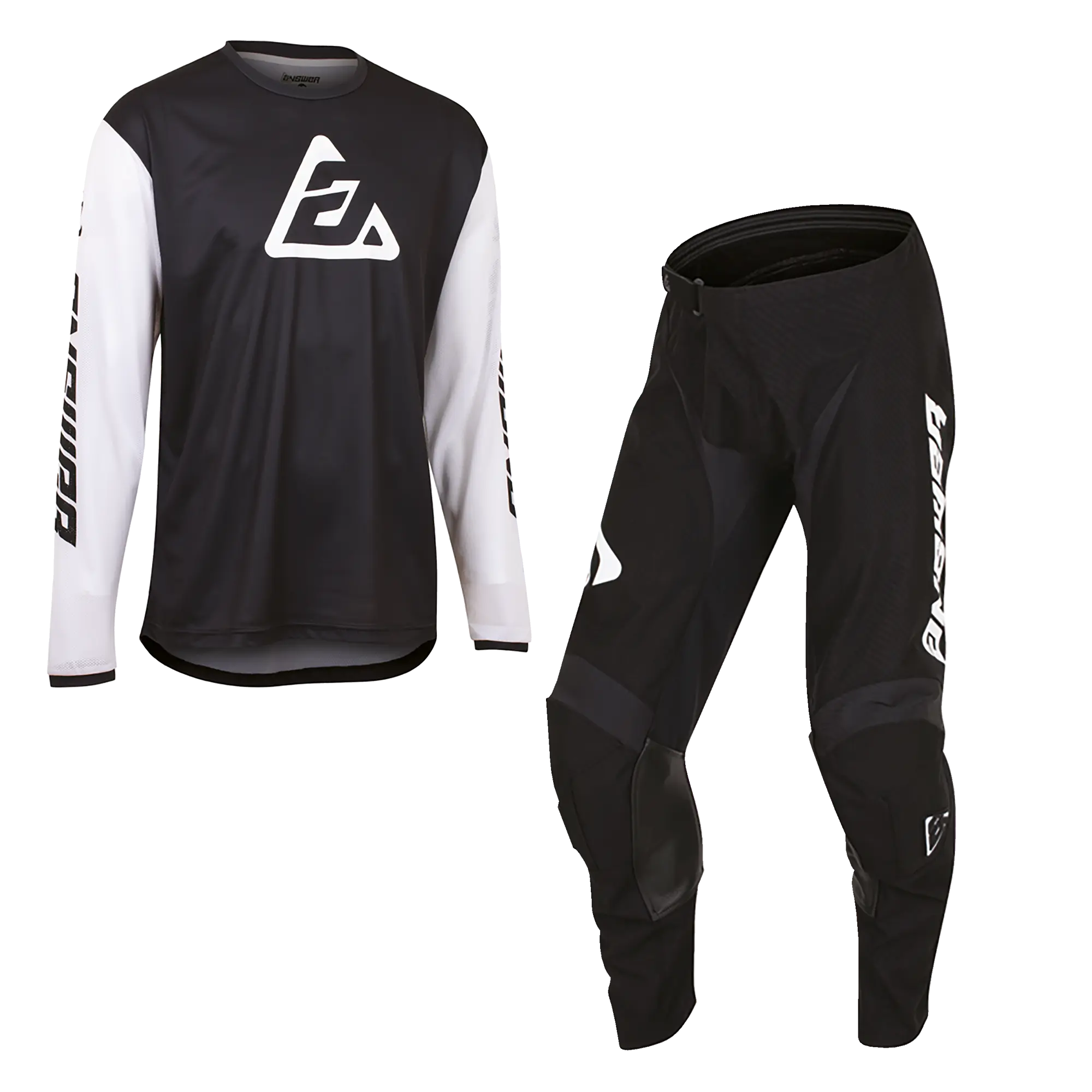 Answer Racing Arkon Bold Motocross Pant & Jersey Kit Black / White FREE UK Delivery, FREE 365 Day Returns | Moto Central