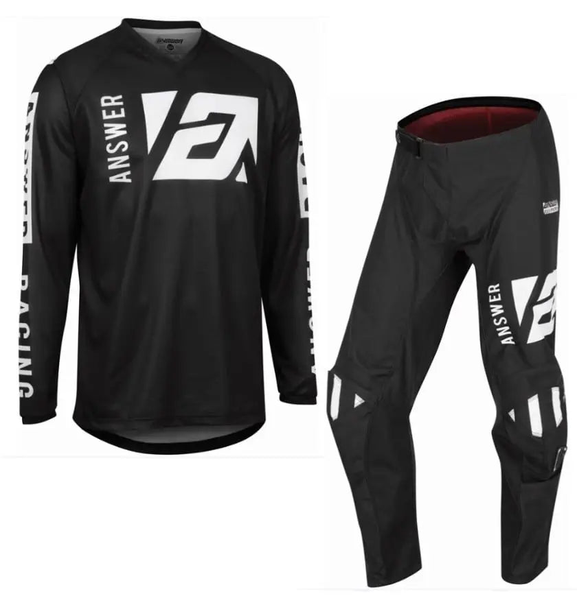 Answer Racing Syncron Merge Motocross Pant & Jersey Kit Black / White FREE UK Delivery, FREE 365 Day Returns | Moto Central