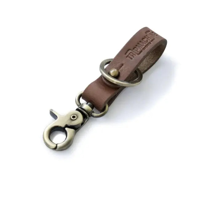 Trip Machine Key Fob Vintage Tan / Antique Gold  - FREE UK Shipping, FREE 365 Day Returns | Moto Central