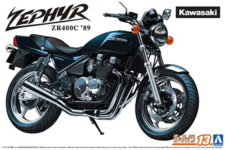 Aoshima Kawasaki ZR400C Zephyr Motorcycle '89 - 1:12 Model - FREE UK Shipping, FREE 365 Day Returns | Moto Central