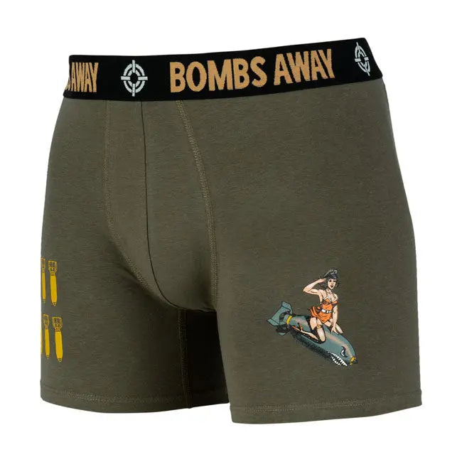 Army Surplus Bombs Away Boxer Shorts  - FREE UK Shipping, FREE 365 Day Returns | Moto Central