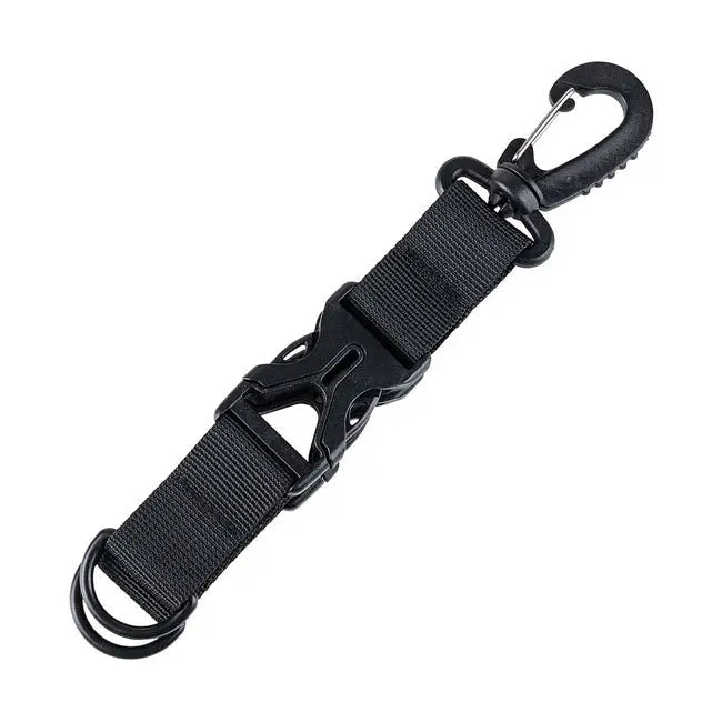 Army Surplus Carabiner Keychain Holder Black  - FREE UK Shipping, FREE 365 Day Returns | Moto Central