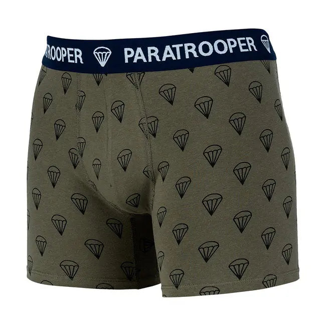 Army Surplus Paratrooper Boxer Shorts Green  - FREE UK Shipping, FREE 365 Day Returns | Moto Central