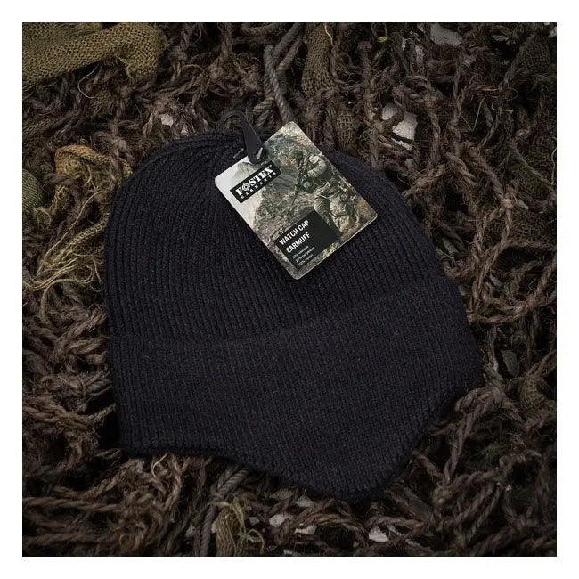 Army Surplus Watch Cap Earmuff Black  - FREE UK Shipping, FREE 365 Day Returns | Moto Central