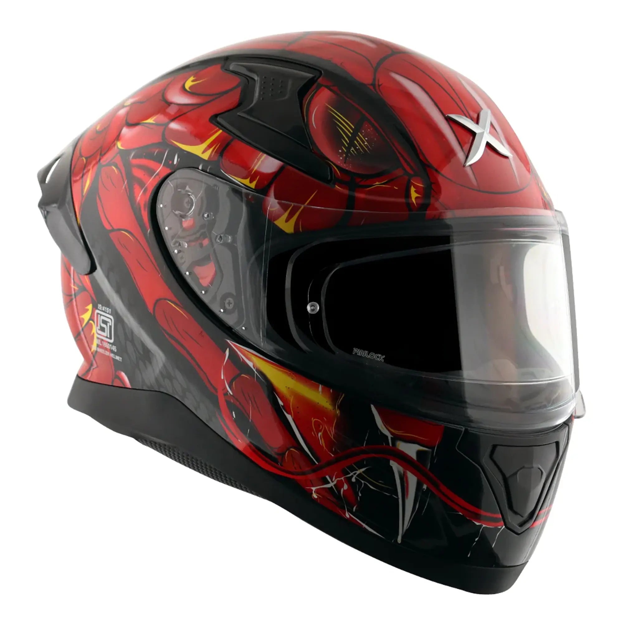 Axor Apex Venomous Gloss Black / Red FREE UK Delivery, FREE 365 Day Returns | Moto Central