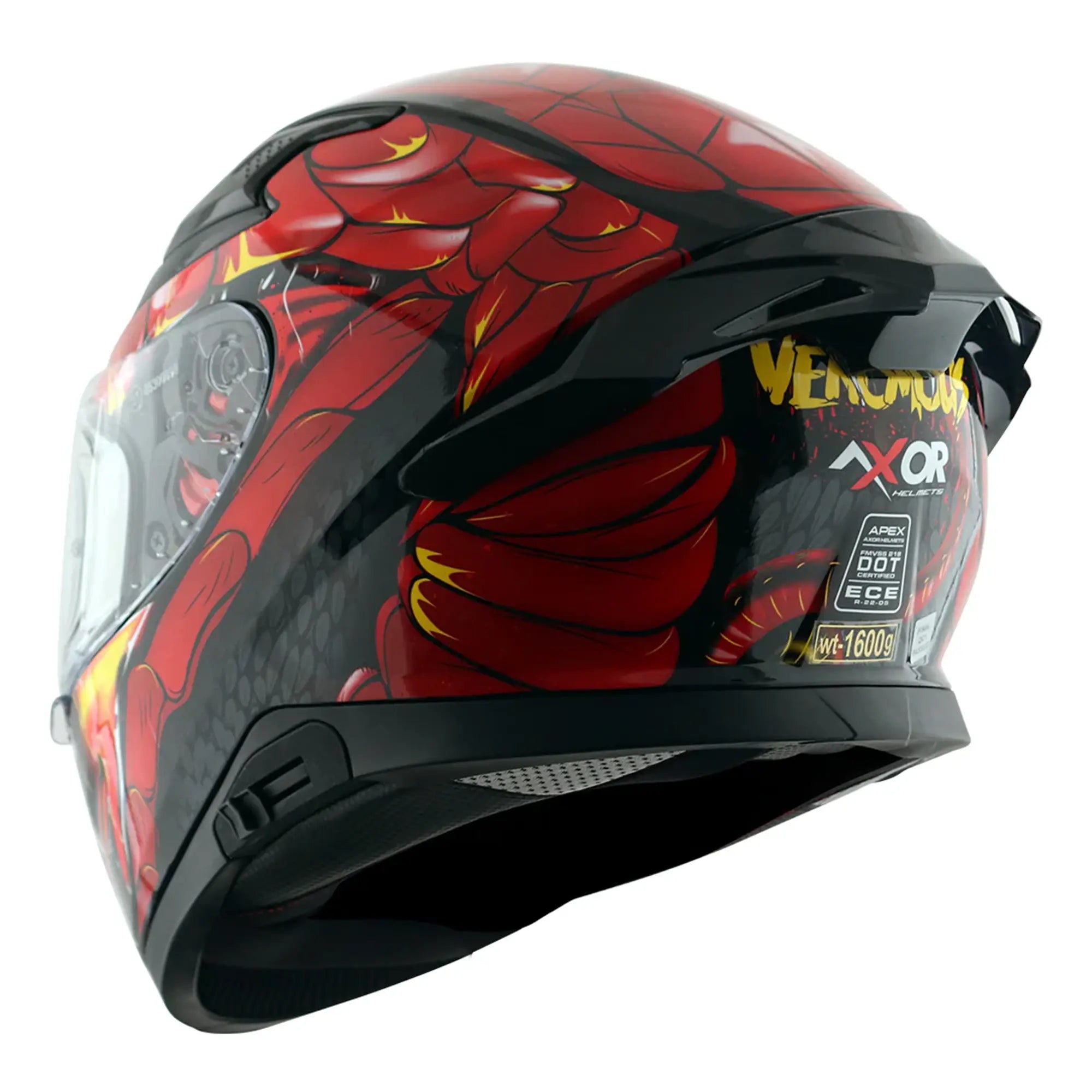 Axor Apex Venomous Gloss Black / Red FREE UK Delivery, FREE 365 Day Returns | Moto Central