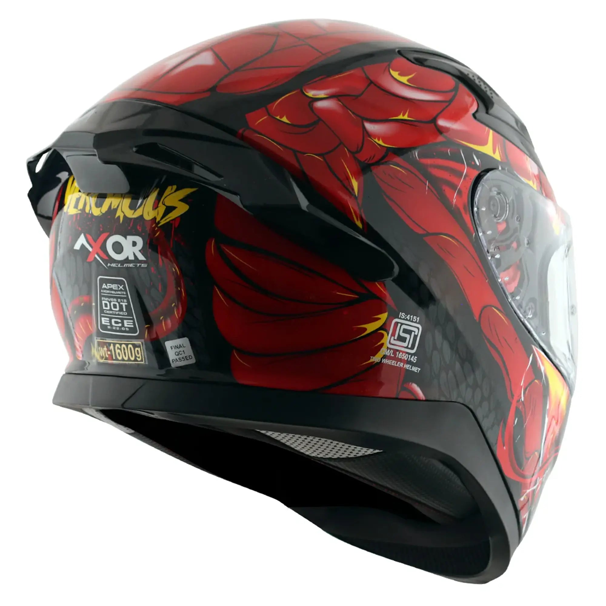 Axor Apex Venomous Gloss Black / Red FREE UK Delivery, FREE 365 Day Returns | Moto Central