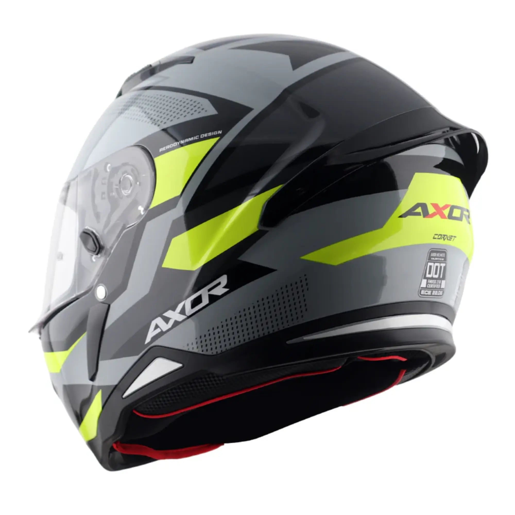 Axor Hunter SH890 Cornet Gloss Black / Neon Yellow FREE UK Delivery, FREE 365 Day Returns | Moto Central