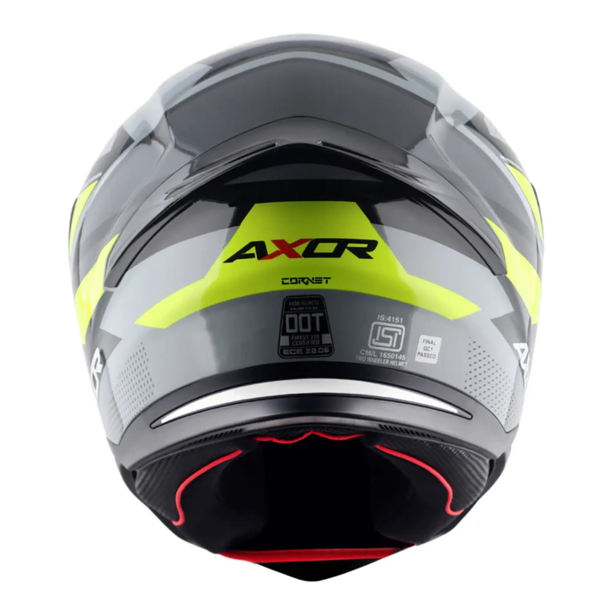 Axor Hunter SH890 Cornet Gloss Black / Neon Yellow FREE UK Delivery, FREE 365 Day Returns | Moto Central