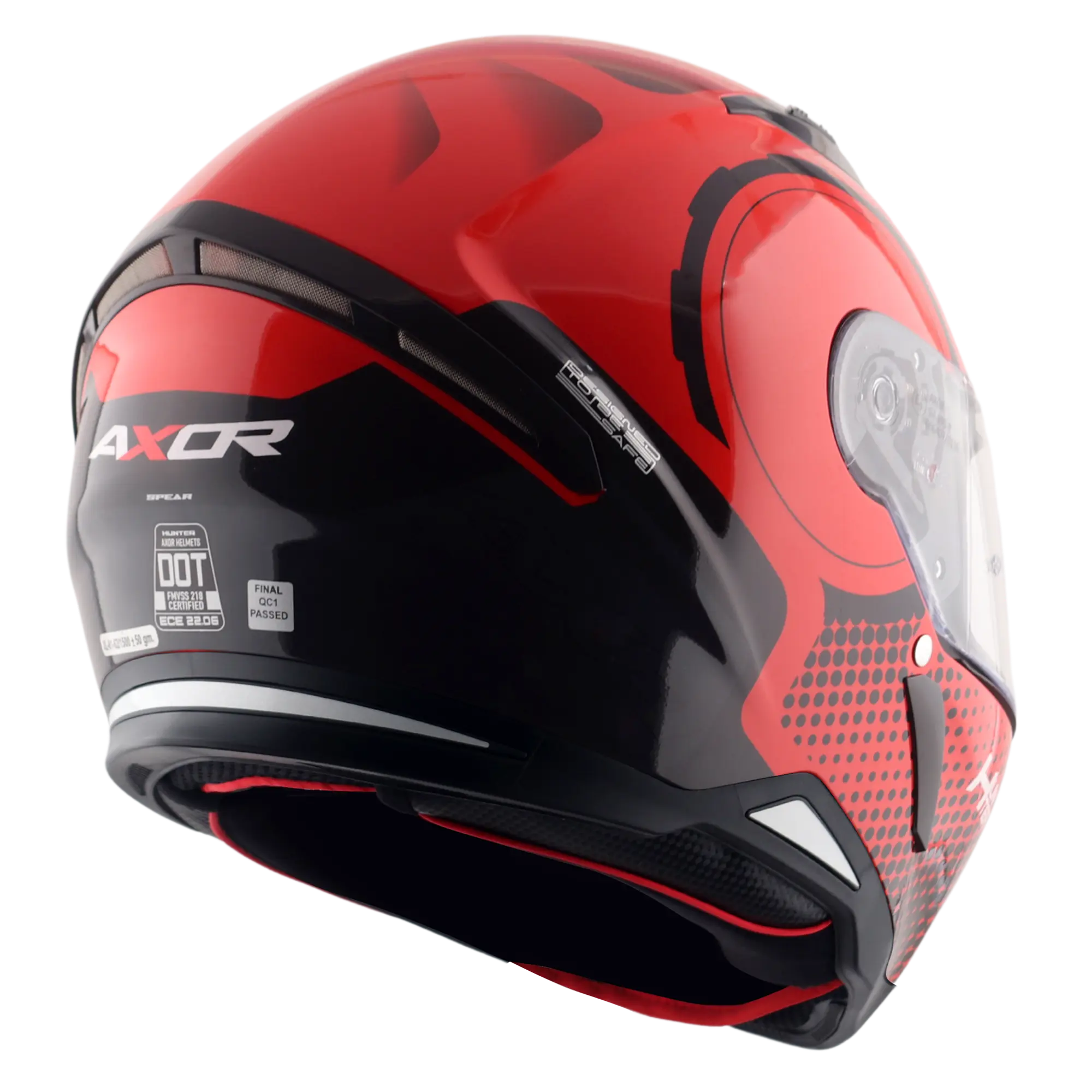 Axor Hunter SH890 Spear Gloss Black / Red FREE UK Delivery, FREE 365 Day Returns | Moto Central