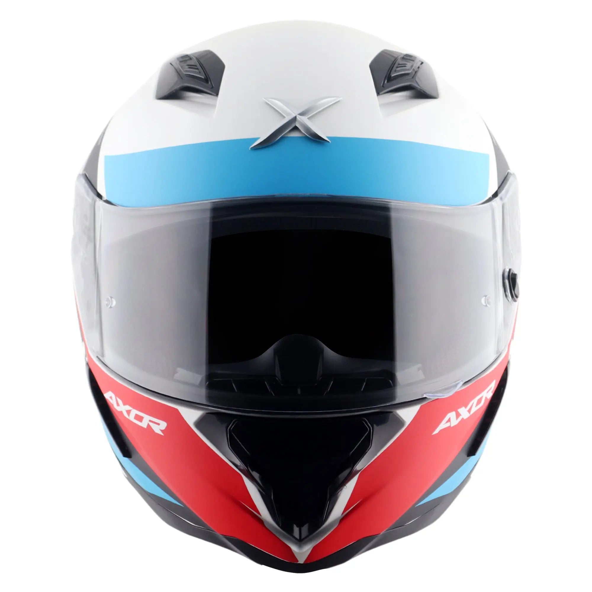 Axor Hunter SH890 Turbo Gloss White / Red FREE UK Delivery, FREE 365 Day Returns | Moto Central