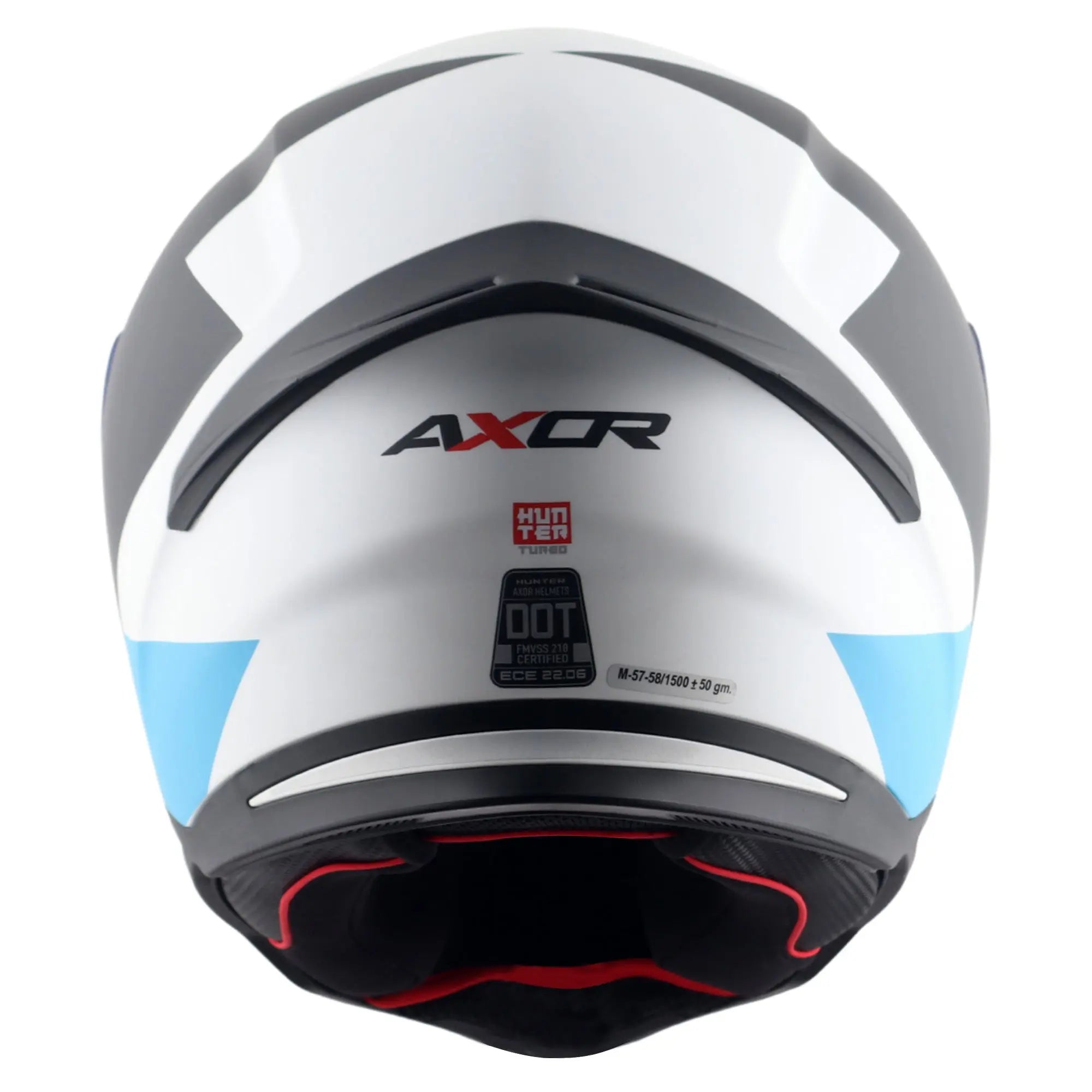 Axor Hunter SH890 Turbo Gloss White / Red FREE UK Delivery, FREE 365 Day Returns | Moto Central