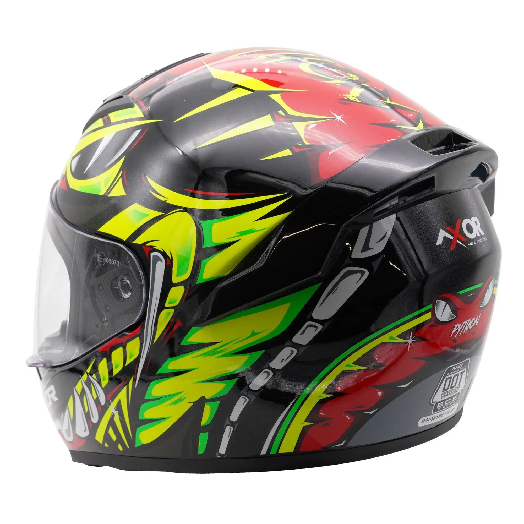 Axor Rage Python Gloss Red / Yellow / Black FREE UK Delivery, FREE 365 Day Returns | Moto Central