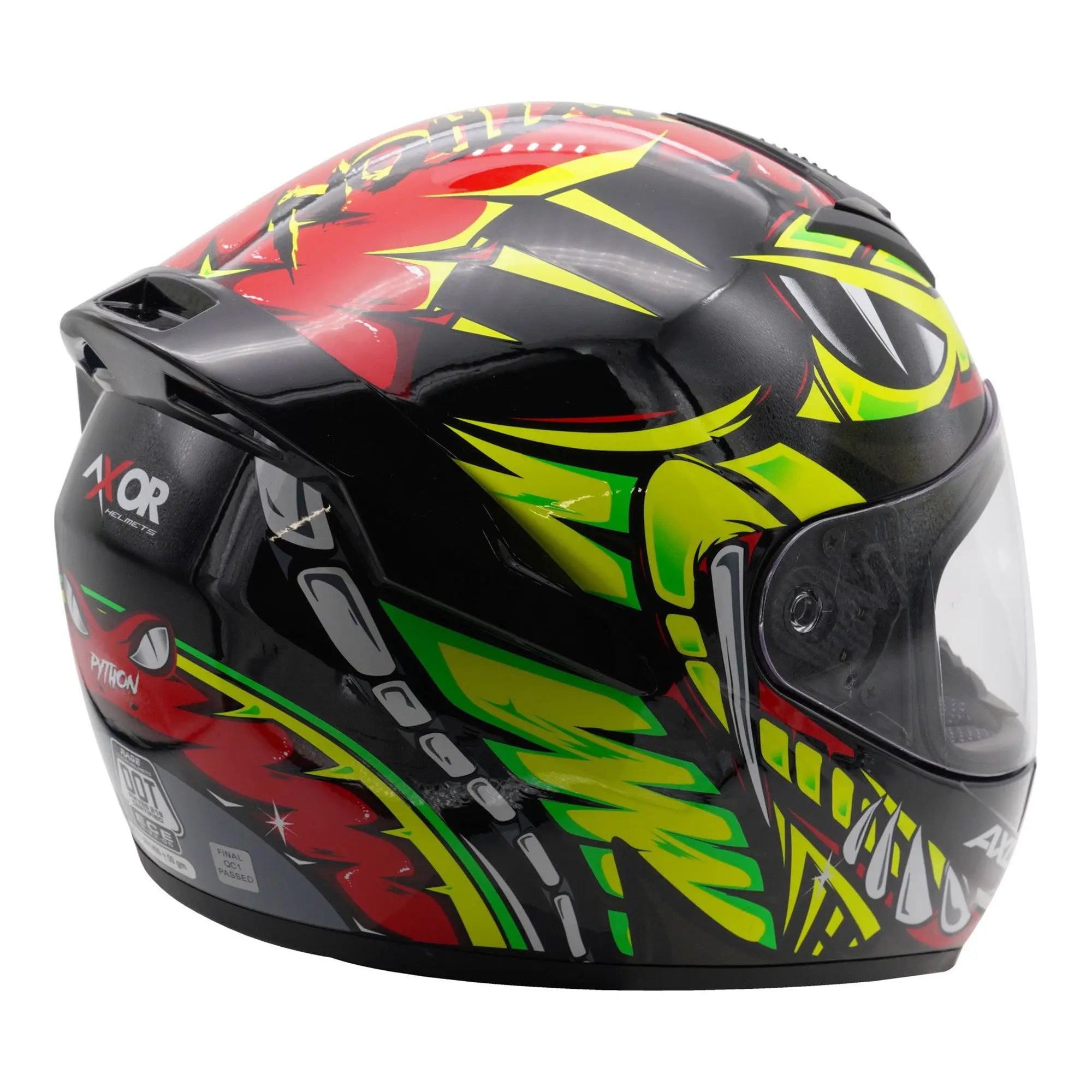 Axor Rage Python Gloss Red / Yellow / Black FREE UK Delivery, FREE 365 Day Returns | Moto Central