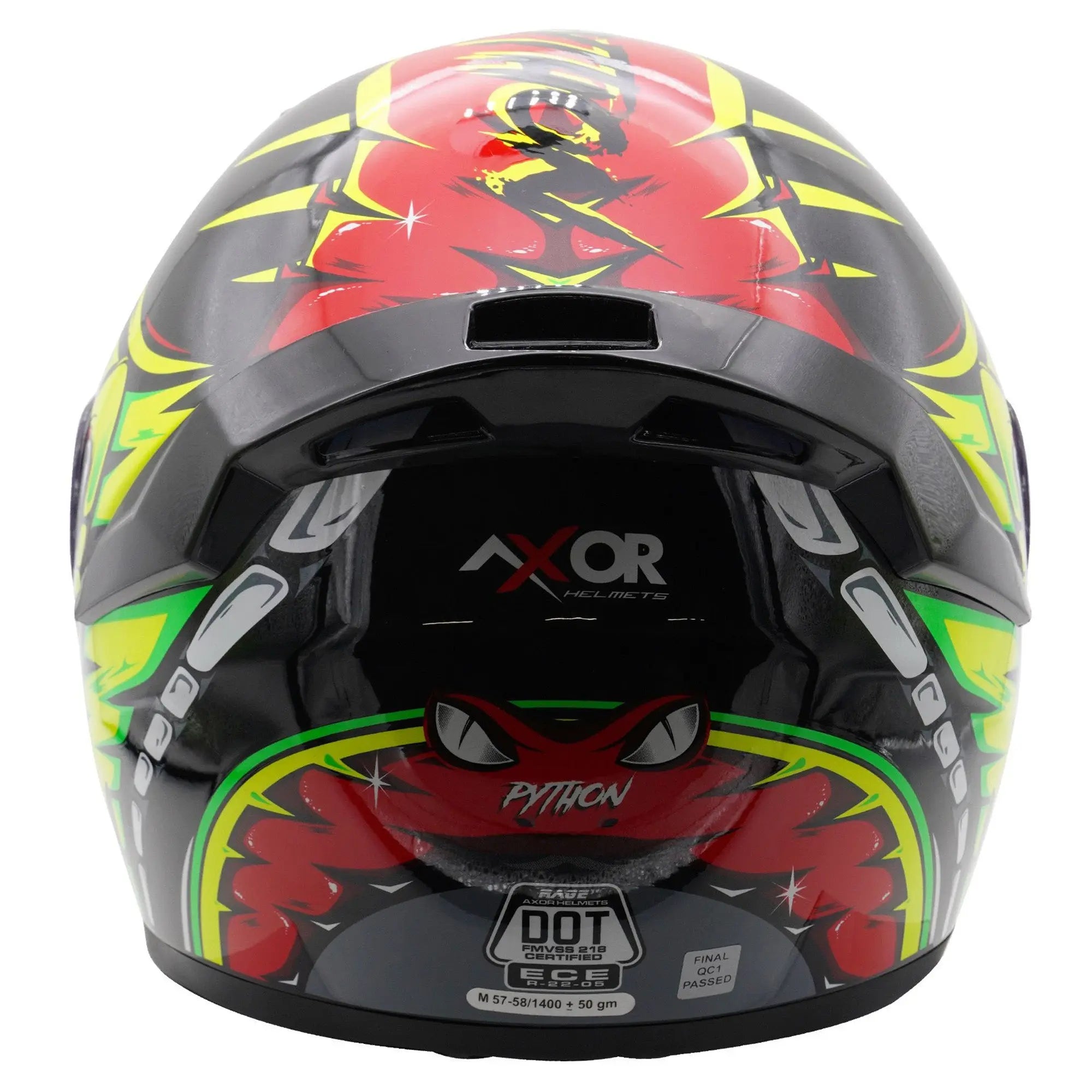 Axor Rage Python Gloss Red / Yellow / Black FREE UK Delivery, FREE 365 Day Returns | Moto Central