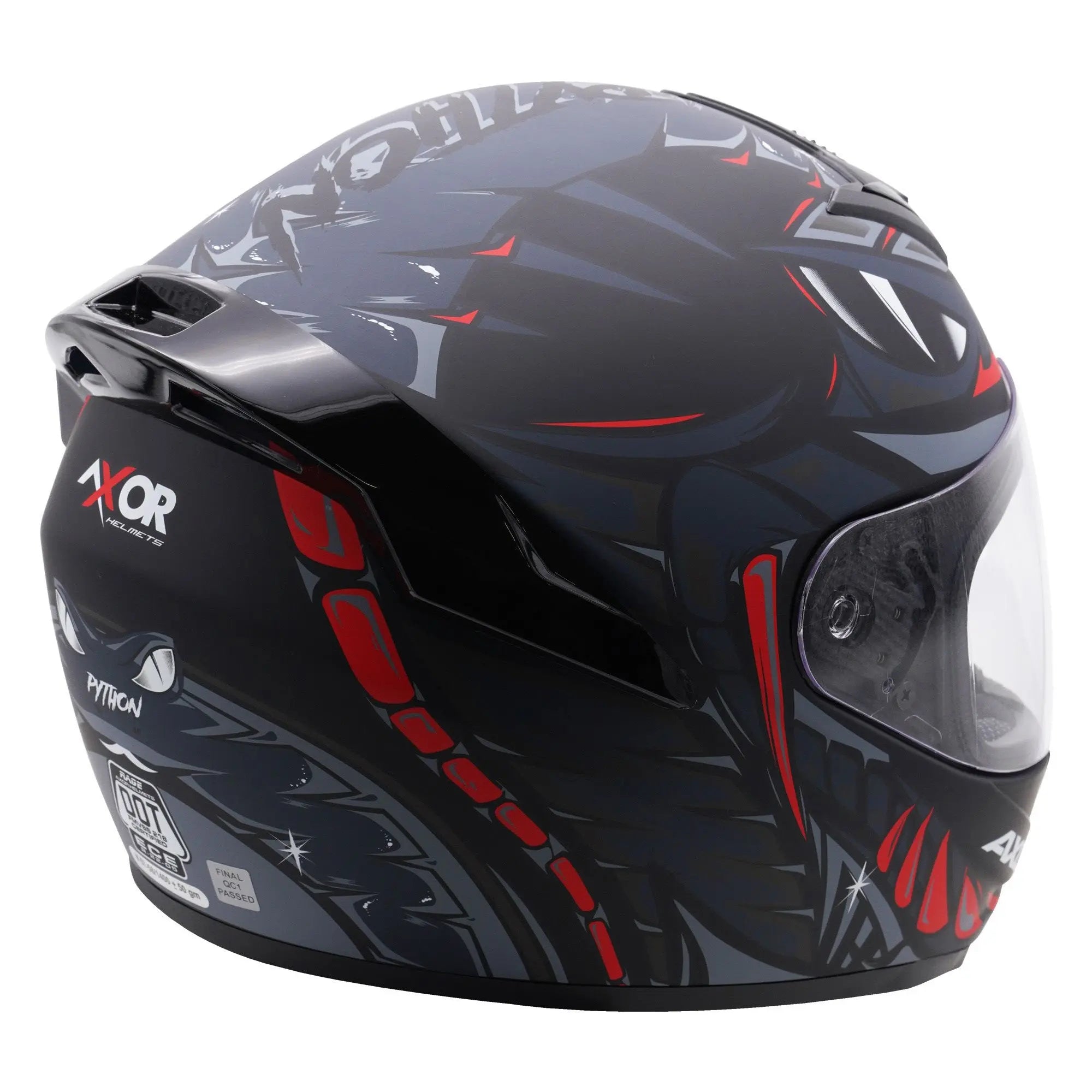 Axor Rage Python Matt Black / Grey / Red FREE UK Delivery, FREE 365 Day Returns | Moto Central