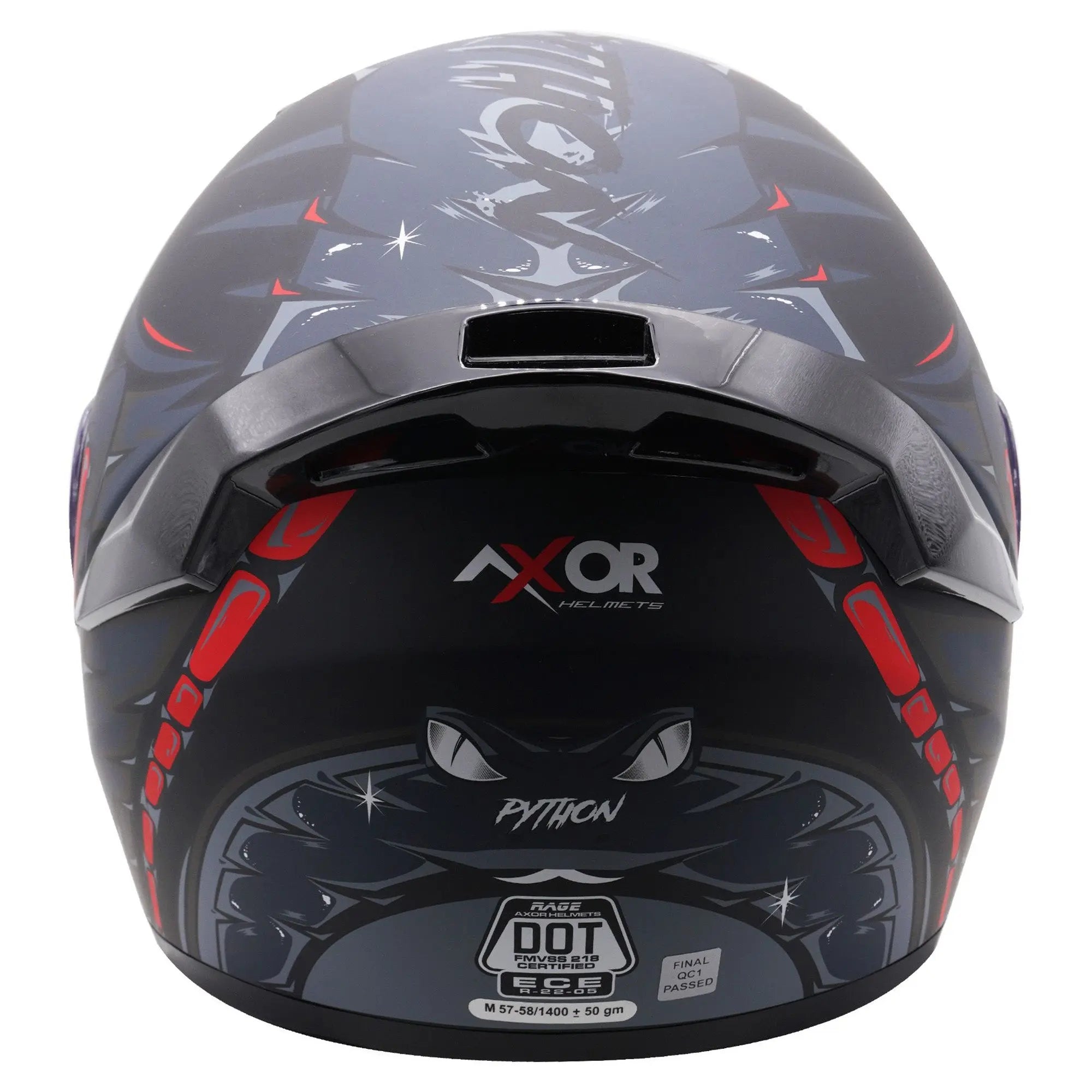 Axor Rage Python Matt Black / Grey / Red FREE UK Delivery, FREE 365 Day Returns | Moto Central