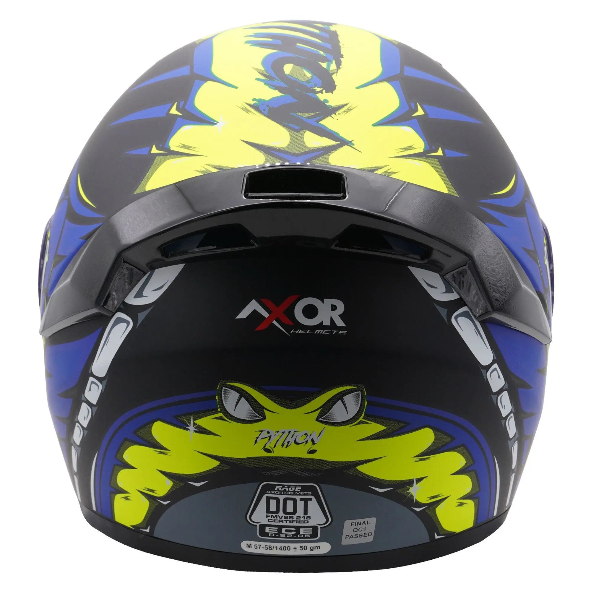 Axor Rage Python Matt Blue / Yellow / Black FREE UK Delivery, FREE 365 Day Returns | Moto Central