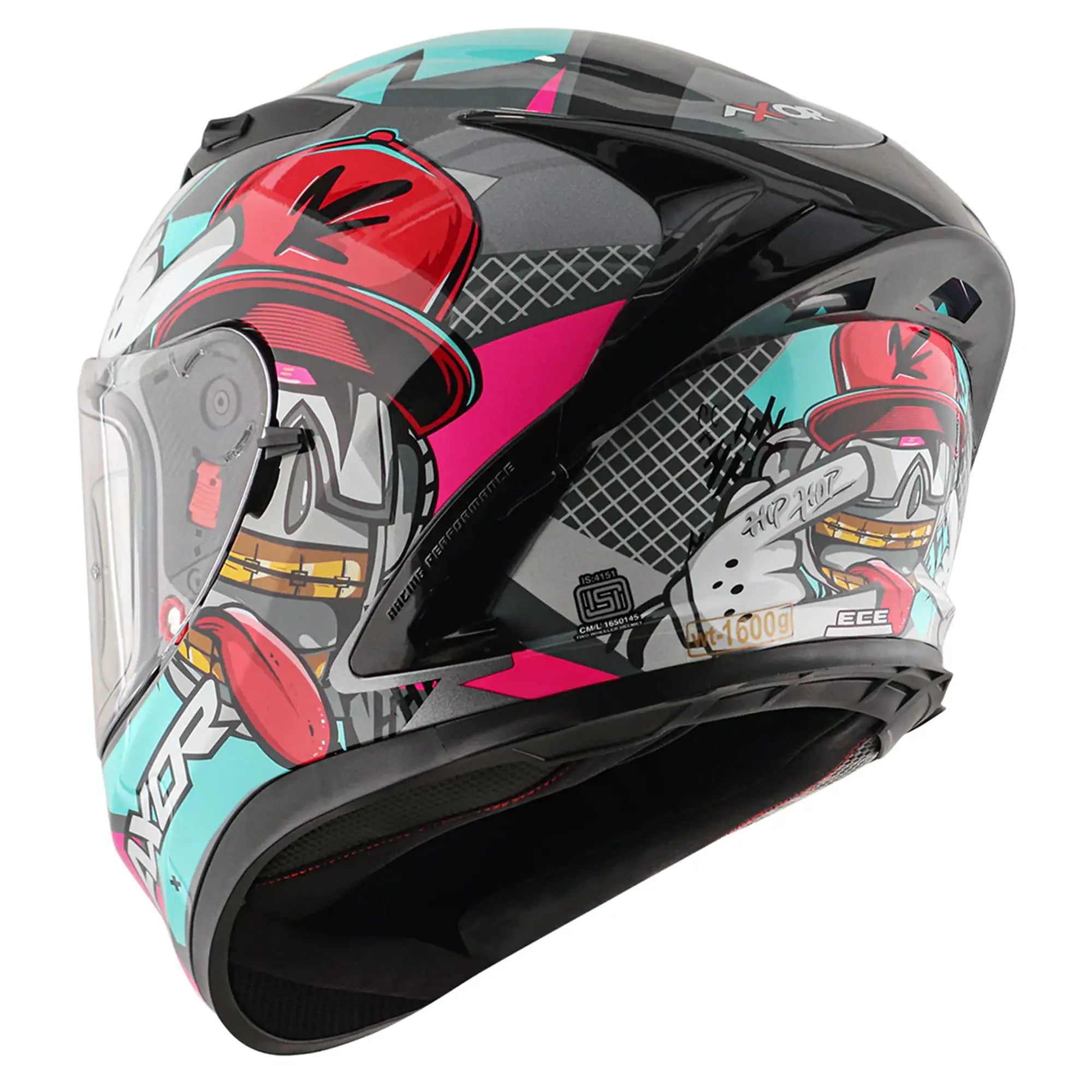 Axor Street Hip Hop Athena Gloss Grey / Mint FREE UK Delivery, FREE 365 Day Returns | Moto Central