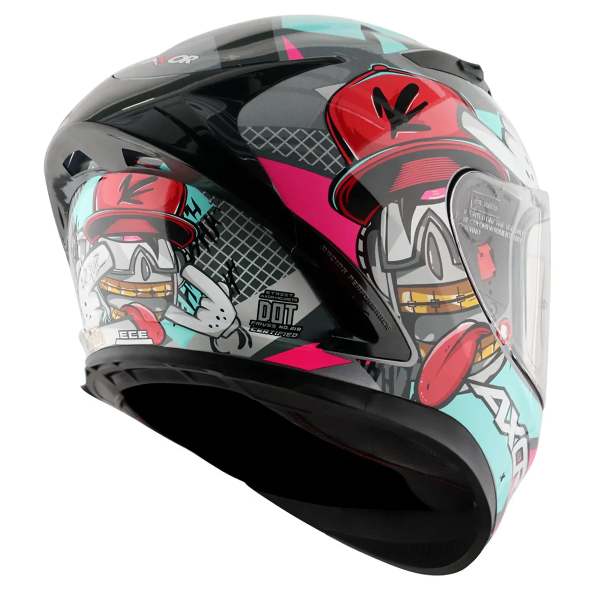 Axor Street Hip Hop Athena Gloss Grey / Mint FREE UK Delivery, FREE 365 Day Returns | Moto Central