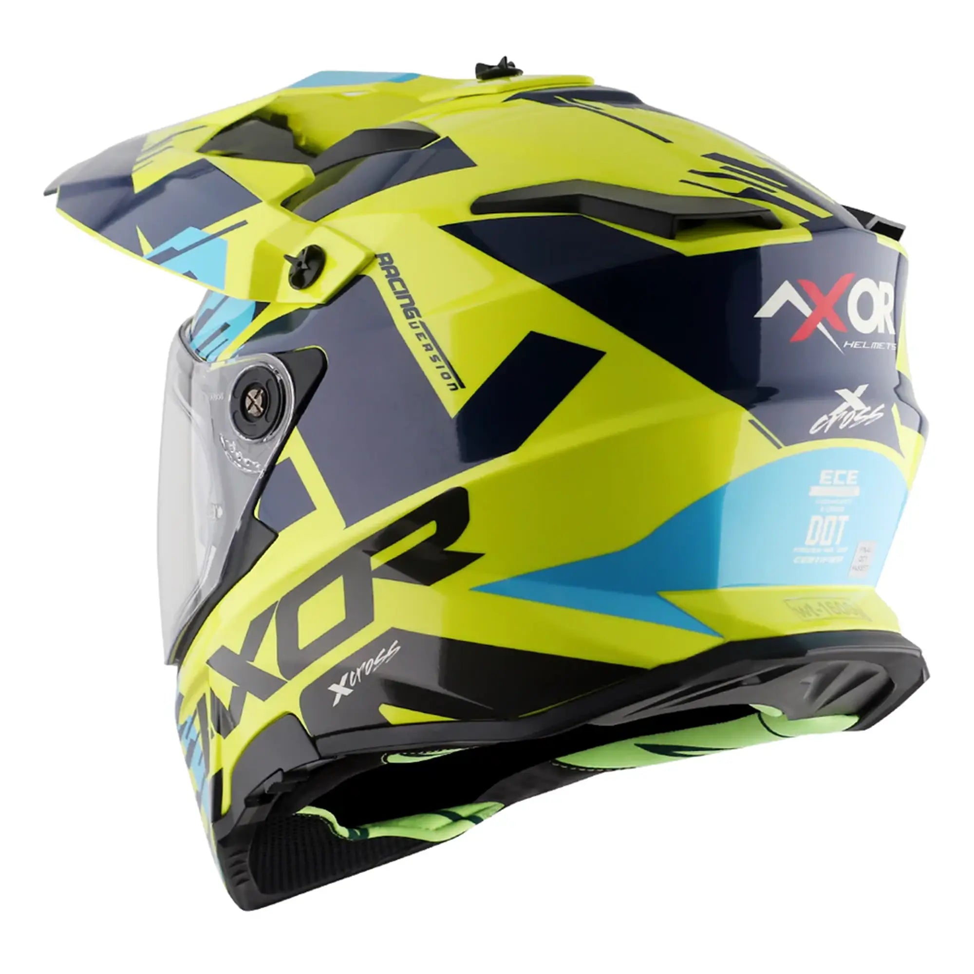 Axor X-Cross Neon Yellow / Gloss Blue FREE UK Delivery, FREE 365 Day Returns | Moto Central