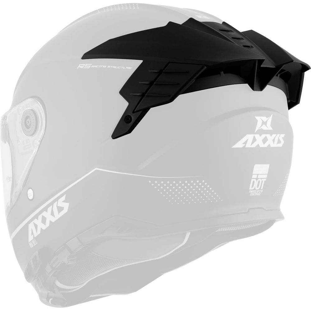 Axxis Hawk Evo SV Long Racing Helmet Spoiler Matt Black